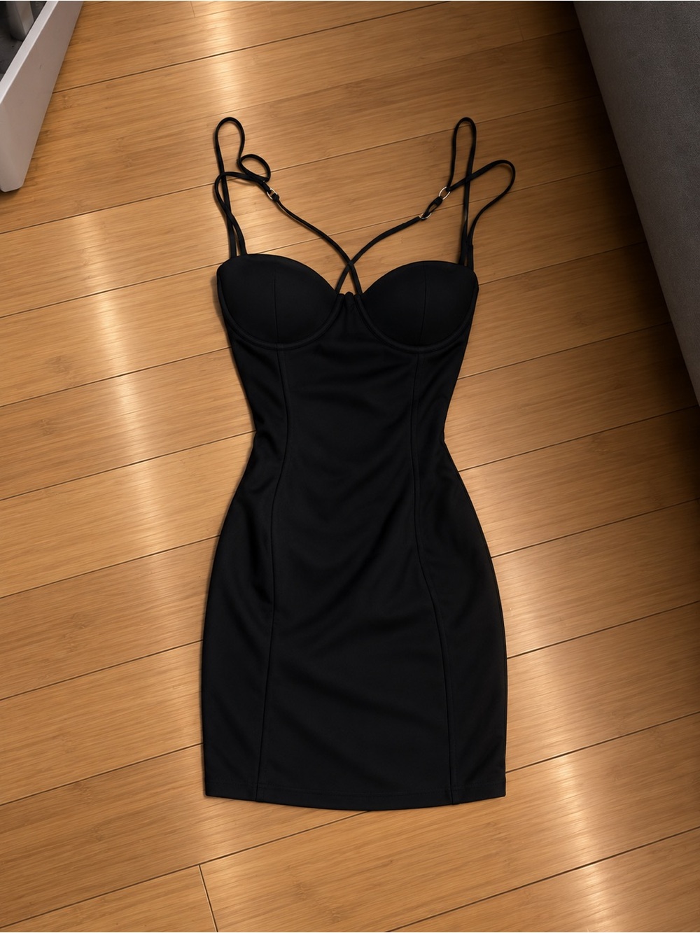 Black Halter Bodycon Mini Dress - Women Dresses